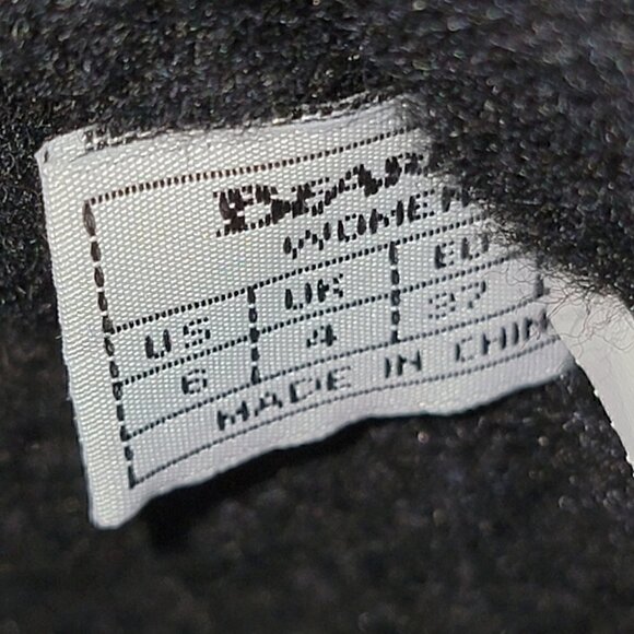 Bearpaw Women's 6 Suede Black Slip-On Modern Winter Boots Sheepskin Lined - Picture 10 of 11